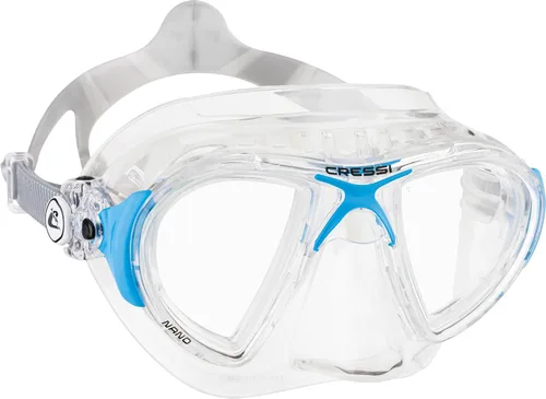 Vista 5 de Cressi Máscara de buceo de alta gama para adultos, fabricada en silicona de cristal revolucionario, cristal evolutivo de ojos grandes: fabricado