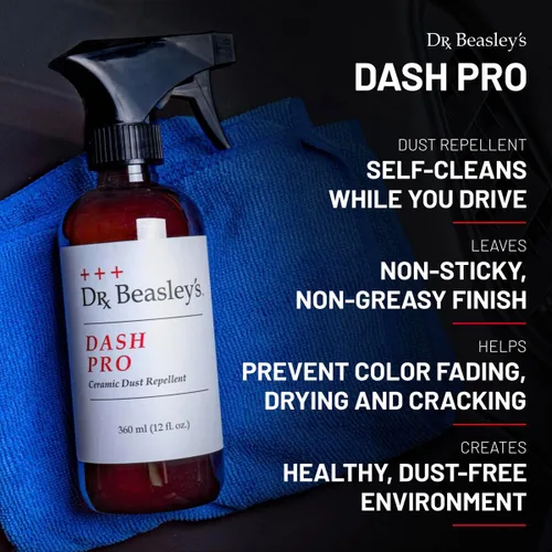 Vista 2 de Dr. Beasley's Dash Pro auto-limpia, acabado no graso, evita la decoloración, secado y agrietamiento, 4 onzas líquidas