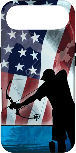 Vista 27 de Bowfishing American Flag Bow Hunting for Fish bowfisher Case for iPhone 17