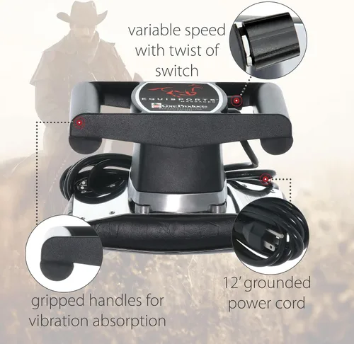 Vista 6 de Core Products Equisports Masajeador de velocidad variable calmante para tejido profundo para caballos y equinos