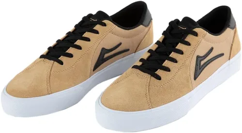 Vista 12 de Lakai Flaco II SMU Skate Shoes - Modelo Pro por Stevie Perez Negro/Cuero negro
