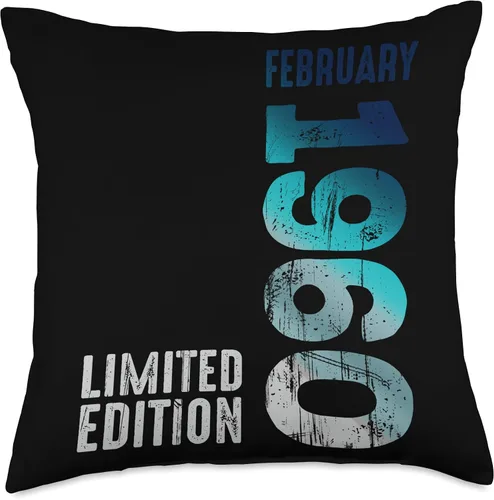Vista 4 de February 1960 Year 1960 Retro 1960 Vintage Limited Edition Throw Pillow