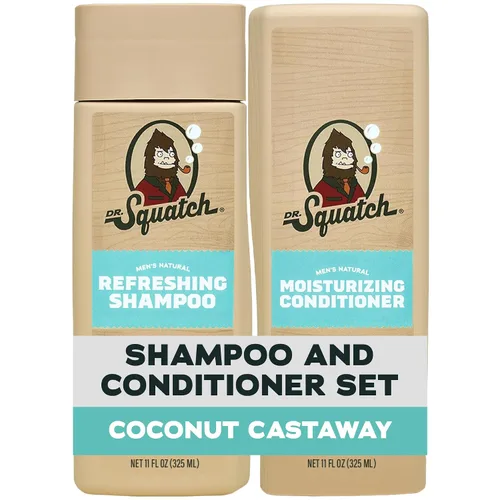 Vista 14 de Dr. Squatch Paquete de Cabello Natural para Hombres - Cabello Saludable y de Aspecto Abundante - Champú de Alquitrán de Pino (8 fl oz)