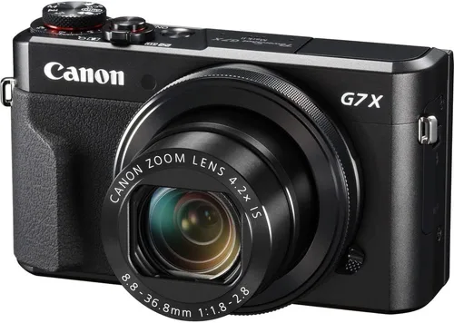 Vista 2 de Canon PowerShot - Cámara digital G7 X Mark II (1066C001), tarjeta de memoria de 64GB, lector de tarjetas, bolsa suave, trípode flexible, correa