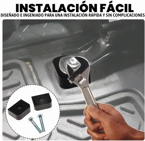 Vista 5 de Espaciador de asiento de 1 pulgada para elevar la parte trasera de los asientos delanteros, kit de elevación y reclinación ajustable para asiento
