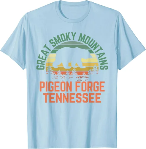 Vista 71 de Camiseta Pigeon Forge Great Smoky Mountains National Park Tennessee, Negro, S