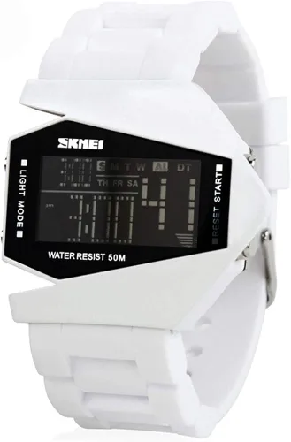 Vista 6 de Gosasa Relojes militares deportivos para hombre con forma de avión digital y luz LED impermeable