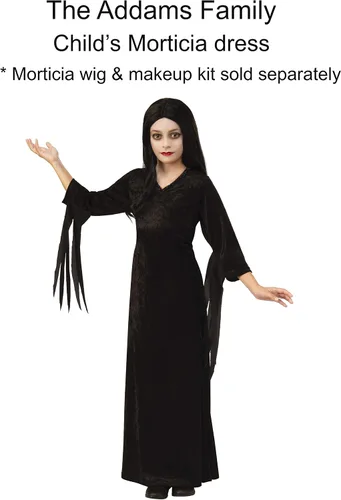 Vista 3 de Rubies Disfraz de Morticia de la película animada de Addams, para niñas