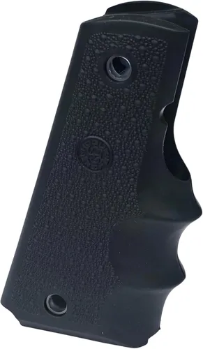 Vista 4 de Hogue 1911 Government, Commander, & Clone Models Finger Grooves OverMolded Rubber Grip