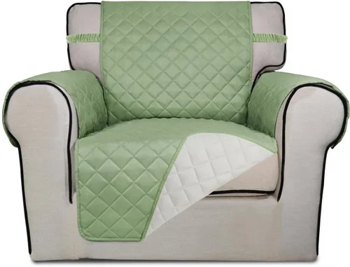 Vista 118 de PureFit - Funda de sofá acolchada reversible, protector de muebles impermeable, funda de sofá lavable con espuma antideslizante y correas elásticas