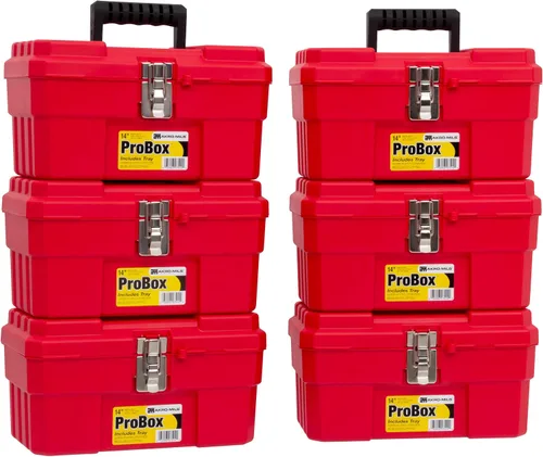 Vista 12 de Akro-Mils 09514 ProBox Caja de herramientas de plástico de 14 pulgadas para herramientas, caja de herramientas de almacenamiento para manualidades