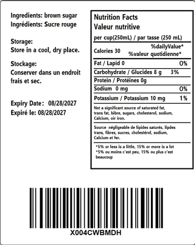 Vista 2 de Período de azúcar moreno oscuro hecho a mano 8.82 oz 8.81 oz