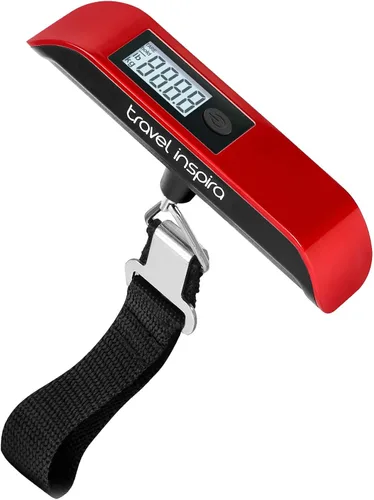 Vista 4 de travel inspira Báscula de equipaje, báscula digital de equipaje, báscula de equipaje, 110 libras110.2lbs, batería incluida, Báscula digital