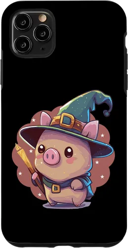 Vista 11 de Funda para iPhone 15 Cute Wizard Pig RPG Nerd Roleplaying Geek