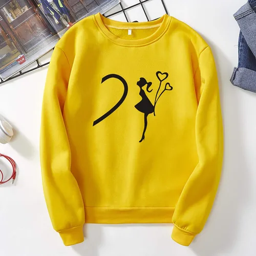 Vista 2 de Sudadera de manga larga para parejas, cuello redondo, de terciopelo (unisex), camiseta de manga corta para mujer