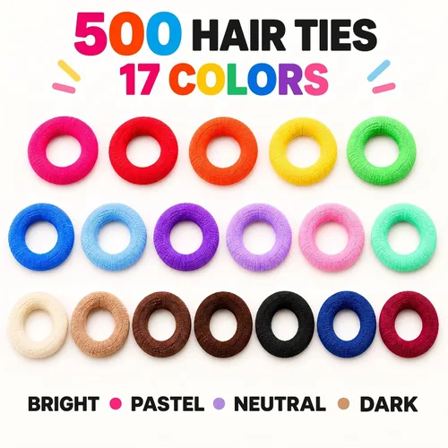 Vista 2 de TIZZ - Lazos para el cabello para bebés y niños pequeños, elásticos suaves Dulce