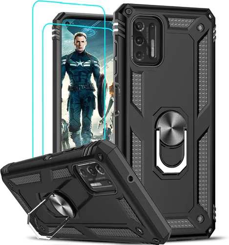Vista 9 de LeYi - Funda para Motorola G Stylus 2021 (no compatible con 2020), color negro