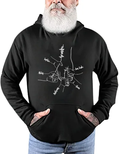 Vista 5 de Camiseta personalizada para abuelo, papá, nietos con nombre, regalos personalizados para papá y papá, regalos para el día del padre, abuelo.