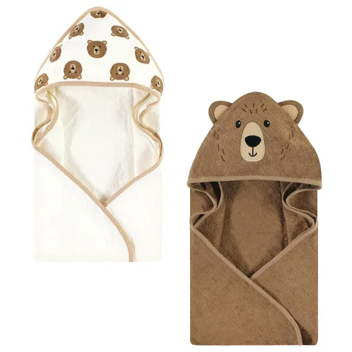 Vista 33 de Hudson Baby Toalla con capucha unisex de algodón con cara de animal para bebé, cocodrilo, talla única