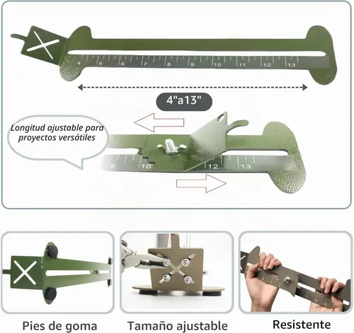 Vista 4 de KOKKOYA Kit de fabricación de collar de perro con plantilla de cuerda de Verde militar