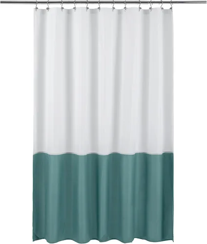 Vista 41 de ALYVIA SPRING Forro de Cortina de Ducha de Tela Extra Largo Impermeable - 72" x 96", Suave y Ligero Cortina de Ducha X-Larga con 3 Imanes, Lavable a