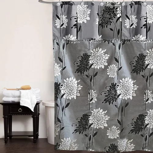 Vista 6 de Popular Bath Erica, Alfombra Contorno Gris