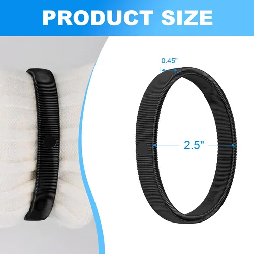 Vista 18 de Coolrunner 6 piezas antideslizantes elásticos para camisas de manga de brazaletes metálicos para ligas elásticas de banda