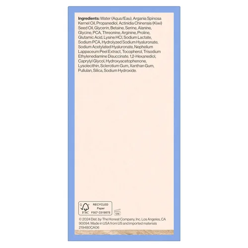 Vista 11 de Honest Beauty Paquete de hidrogel Crema de hidrogel hidratante + suero de ácido hialurónico de hidratación profunda Suave para pieles sensibles