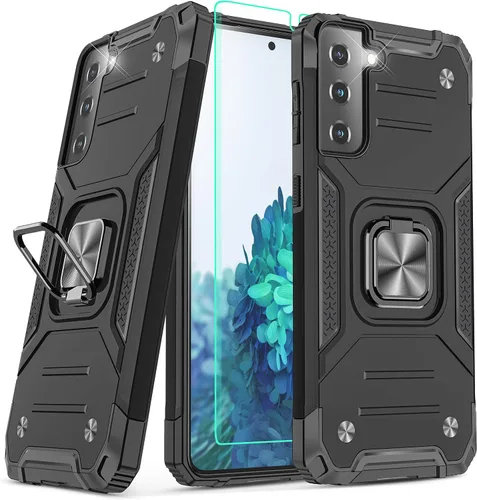 Vista 65 de YmhxcY Funda para Galaxy Note 8, funda para Galaxy Note 8 con protector de pantalla curvado 3D, fundas de grado armadura con soporte giratorio
