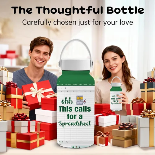 Vista 9 de Botella de agua de contabilidad de 25 onzas con tapa de popote y tapa de bebida directa, botellas de agua de acero inoxidable contables, botella