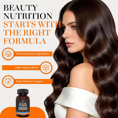 Vista 8 de Hair Vitamins with Biotin 5600 mcg, Collagen & Hyaluronic Acid
