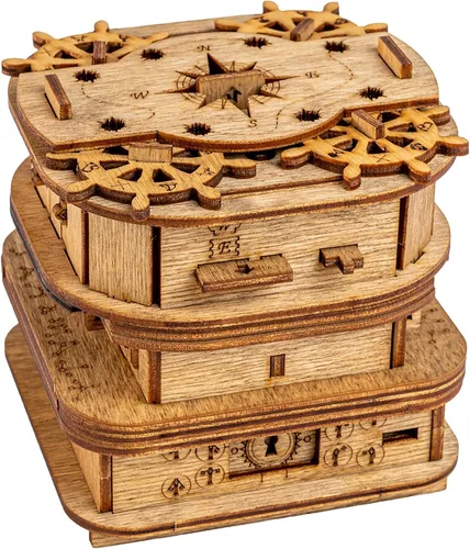 Vista 9 de iDventure Cluebox Camelot, Escape Room en una caja de rompecabezas de madera para adultos