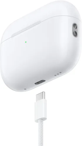 Vista 5 de Apple AirPods Pro de 2ª generación con funda de carga MagSafe inalámbrica (USB-C) con Apple de garantía limitada de 1 año (clásico)