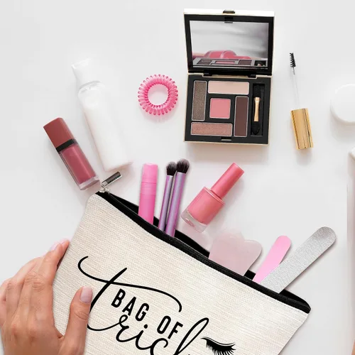 Vista 3 de GREOXG Bolsa de maquillaje divertida, Bolsa de trucos