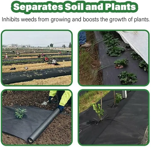 Vista 9 de Tela geotextil debajo de la entrada de grava, sistema de drenaje francés geotextil no tejido de 2 pies/2.6 pies/3.3 pies/4.9 pies/5.2 pies/6.5 pies