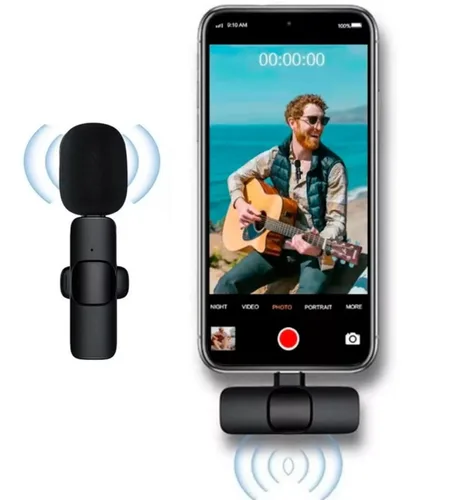 Vista 3 de Micrófono Inalámbrico Para Celular Tipo C k9