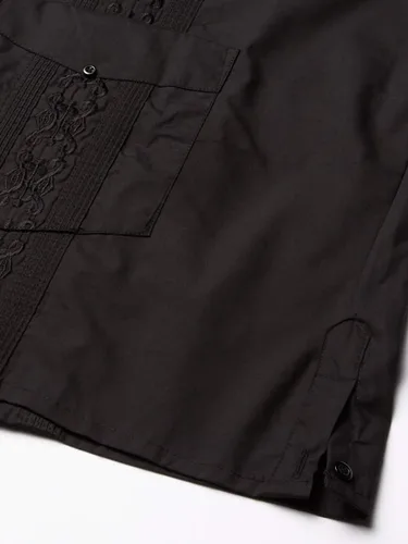 Vista 3 de Ward St Guayabera de manga corta para hombre, Classic