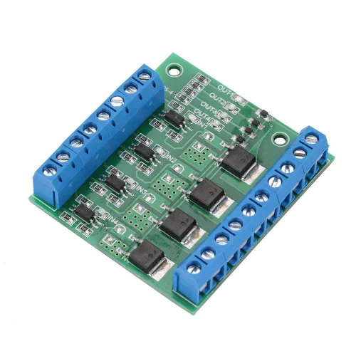 Vista 8 de Hilitand 4-Channel MOSFET PWM 3-20V a 3.7-27VDC 10A Módulo Controlador PLC Amplificador