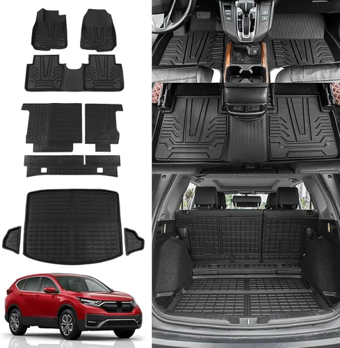 Vista 15 de Rongtaod Tapete de carga compatible con Honda CRV 2017-2022, forro de carga para maletero, revestimiento de maletero de elastómero termoplástico