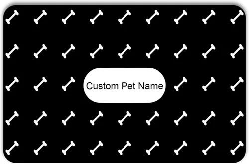 Vista 10 de Estera Personalizada para Comida de Perros y Gatos de PU Antideslizante en la Parte Inferior, Estera para Cuenco de Perros, Estera para Perros