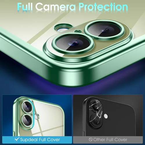 Vista 889 de Supdeal Funda cristalina transparente para iPhone 11, [No se amarillea] [Protección de la cámara] [Probado contra caídas de grado militar] Funda