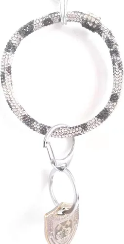 Vista 3 de GUCABE Llavero con diamantes de imitación para mujer, 3 pulgadas