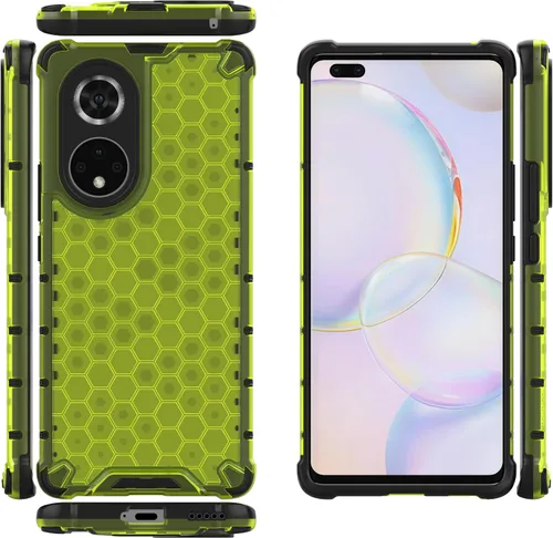 Vista 267 de Pzwoxukhov Funda compatible con Huawei Nova 3i, compatible con Huawei P Smart+ 2018 Honeycomb Anti-Drop Shock-Absorbing Case Negro