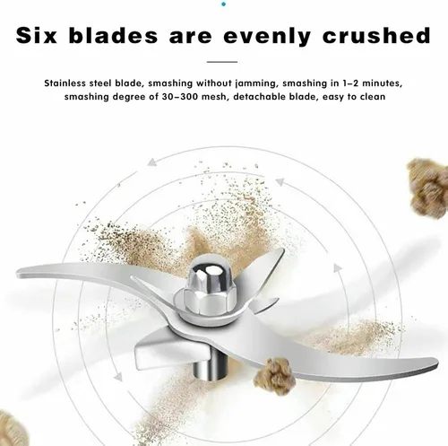 Vista 4 de 220V 70.55 oz Grano Eléctrico Comercial Hierba Grinder Notoginseng Molino Rectificadora