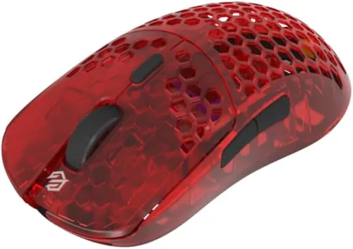 Vista 4 de G-Wolves Ratón inalámbrico para juegos HTX ACE (panal de miel, rojo rubí)