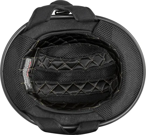 Vista 2 de Highway 21 Medio casco para motocicleta .357 (negro, pequeño)
