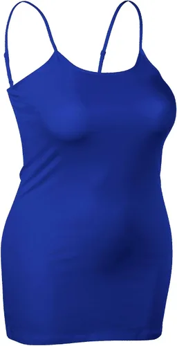 Vista 206 de Emmalise Camisola larga casual básica para mujer, con tirantes ajustables, top en capas