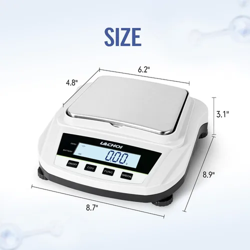 Vista 3 de Báscula de laboratorio 0.01gx2000g Balanza analítica Balanza analítica 0.00 oz Precisión Joyería Escala digital científica (sin peso de prueba)