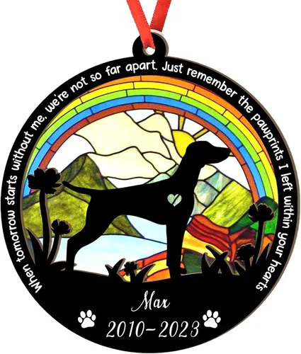 Vista 8 de Adorno personalizado para atrapasoles de sabueso afgano, adorno de Navidad de sabueso afgano, regalo para perro amante, sabueso afgano conmemorativo