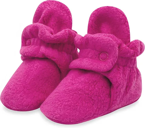 Vista 10 de Zutano Botines de forro polar unisex para bebé, con cierre de dos broches, de recién nacido a 24 meses Rosa bebé